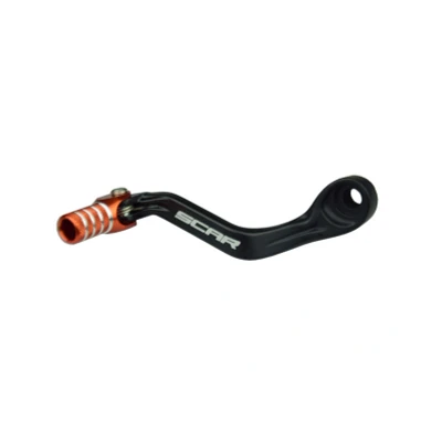 Kép: SCAR váltókar matt fekete/narancssárga végdarabbal KTM SX65