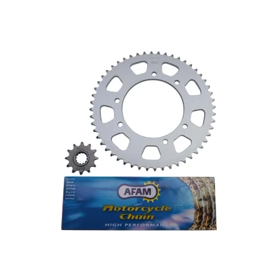 Kép: Lánckészlet AFAM 11x52 420 Rieju MRT / Yamaha DT
