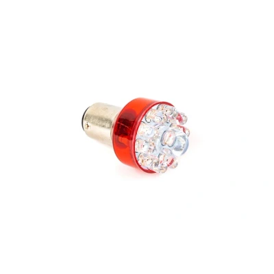 Kép: LED izzó hátsó / féklámpa 12V 21/5W BAY15D piros