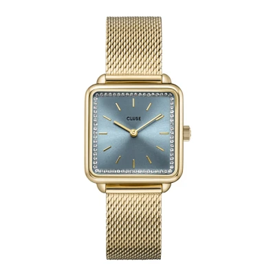 Kép: Cluse LA TÉTRAGONE Óra Light blue/goldcoloured, Méret: One Size, blue/gold coloured