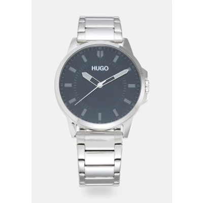 Kép: HUGO First Óra silvercoloured/blue, Méret: One Size, Silver coloured/blue