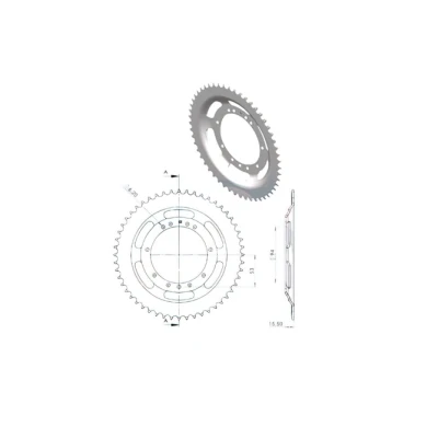 Kép: Hátsó lánckerék 52 fogas Peugeot 103 SP / MV (d.94mm)