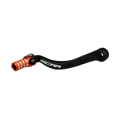 Kép: SCAR sebességváltó kar matt fekete/narancssárga végdarab KTM SX125
