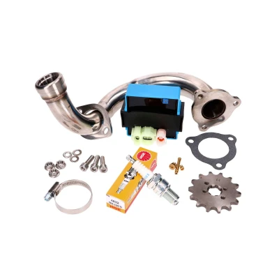 Kép: Dethrottle kit CDI állítható / rozsdamentes acél gyűjtőcső Derbi Senda, Aprilia RX, SX, Gilera RCR, SMT 2018 (Euro4)