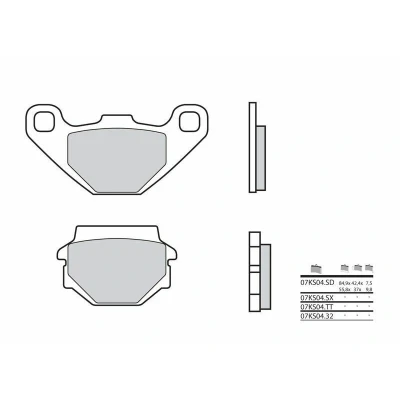 Kép: BREMBO Street Carbon Kerámia Fékbetétek 07KS0432
