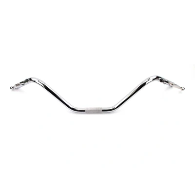 Kép: széles krómozott kormány 770mm magas 160mm hajlított 140mm recézett 70mm Hercules, Zündapp, Kreidler, Puch, KTM, DKW, Rixe, Simson, Mofa, Moped