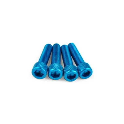 Kép: Szívócsavar készlet M6x25mm alumínium kék (4 db)