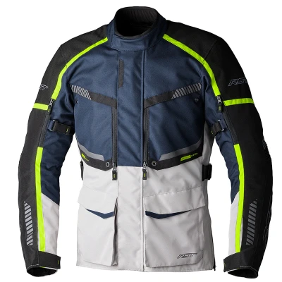 Kép: Rst maverick evo ce férfi textil dzseki tengerészkék/ezüst
