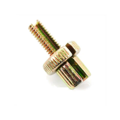Kép: Csavar kábelvezető menettel M 6 x 18mm mélység 7mm átmérő 6mm furat 2,5mm mopedhez, segédmotorhoz, mokickhoz, kismotorhoz.