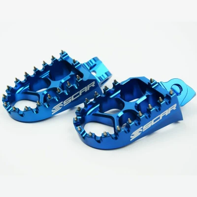 Kép: SCAR EVO lábtartók kék Kawasaki KX65/80/85