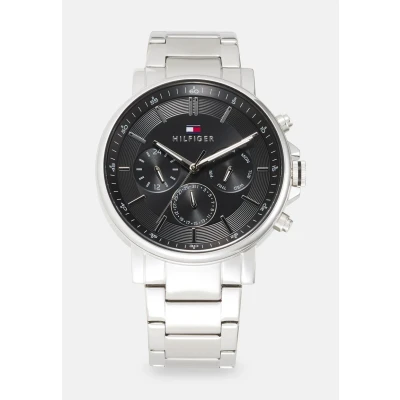 Kép: Tommy Hilfiger Tyson Óra silvercoloured/black, Méret: One Size, Silver coloured/black