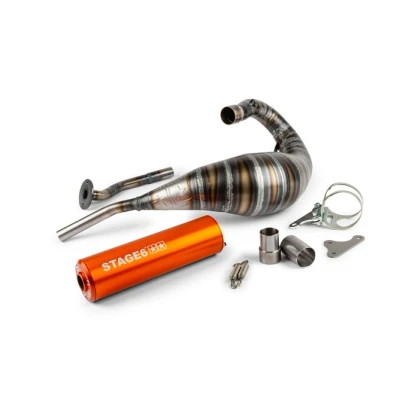 Kép: Kipufogó Stage6 80 90cc CNC narancs HM Moto / Vent Beta RR