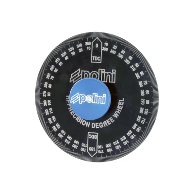 Kép: Polini 220mm es alumínium fokolótárcsa (M8x1mm, M10x1.25mm és M12x1.25mm menet adapterekkel)