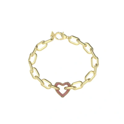 Kép: Guess Beloved Karkötő Yellow goldcoloured/pink, Méret: Small, gold/coloured/pink