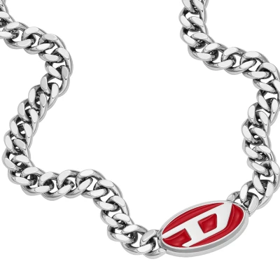 Kép: Diesel Necklace Nyaklánc, Méret: One Size, Silver coloured