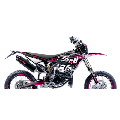 Kép: Grafikai készlet Fantic XM 50 2017 2022 Stage6 rózsaszín