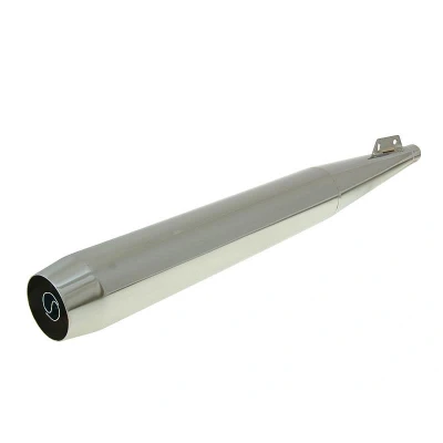 Kép: Króm kipufogódob d.28mm Puch Maxi (E Pass / homologált)