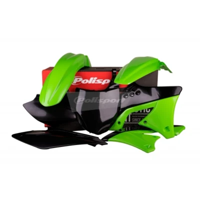Kép: POLISPORT műanyag készlet OEM színben (2012) Kawasaki KX250F
