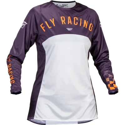 Kép: FLY RACING Lite Női Mez Mélylila/Fehér/Neon Korall