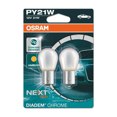 Kép: OSRAM DIADEM CHROME 7507DC 02B Helyzetjelző Lámpa 12 21 PY21W OPEL: Astra J Hatchback, Zafira C Tourer, Insignia A Sports Tourer