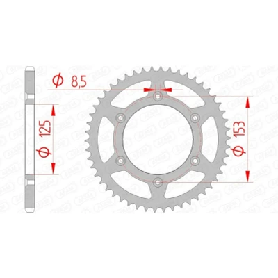 Kép: AFAM 10212SLK+51 Lánckerék