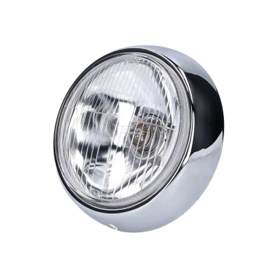 Kép: Fényszóró betét kerek 85mm / 109mm krómozott Puch MS, VS, MV, DS 1 (régi)