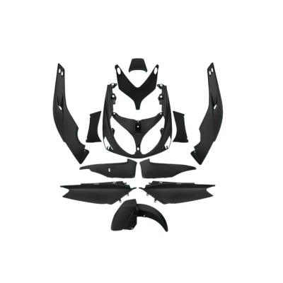Kép: Idom készlet 12 db fekete matt Yamaha Tmax 500 2001 2007