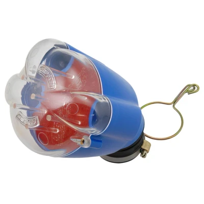 Kép: Légszűrő Doppler Venturi New Style kék ház/piros habszűrő