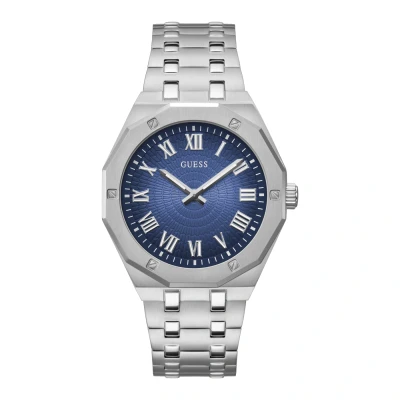Kép: Guess Asset Óra Blue sunray/silvercoloured, Méret: One Size, sunray/silver coloured