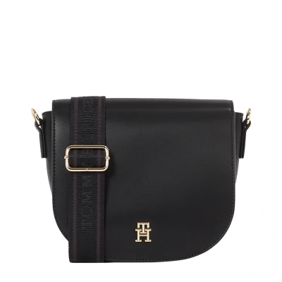 Kép: Tommy Hilfiger Logotape Saddle BAG Keresztpántos táska, Méret: One Size, Black