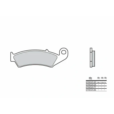 Kép: BREMBO Off Road Szinterelt Fémbetétes Fékbetétek 07HO25SD