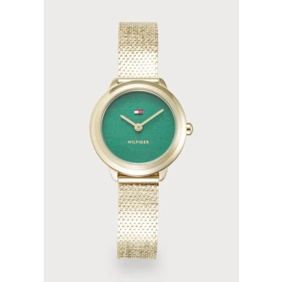 Kép: Tommy Hilfiger DEMI Karóra goldcoloured/green, Méret: One Size, Gold/coloured/green