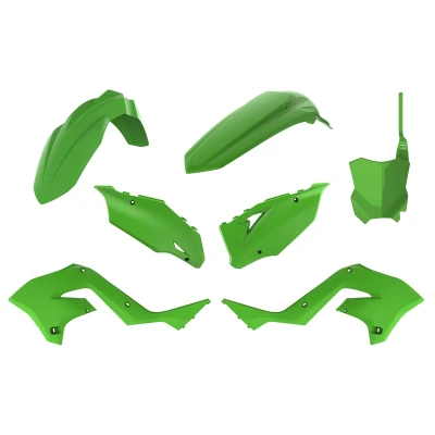 Kép: Idomkészlet Polisport Restyle zöld Kawasaki KX125 / 250