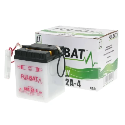 Kép: Fulbat 6V 6N4 2A 4 DRY száraz akkumulátor + savcsomag
