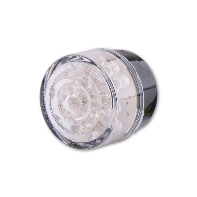 Kép: SHIN YO LED Mini Hátsó Fény Betét, Bullet, Kerek, Átlátszó Üveg