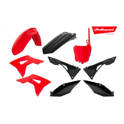 Kép: POLISPORT műanyag készlet piros/fekete Honda CRF250/450R