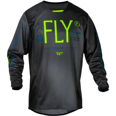 Kép: FLY RACING Kinetic Prodigy Ifjúsági Mez Fahéjszín/Neon Zöld/Igaz Kék