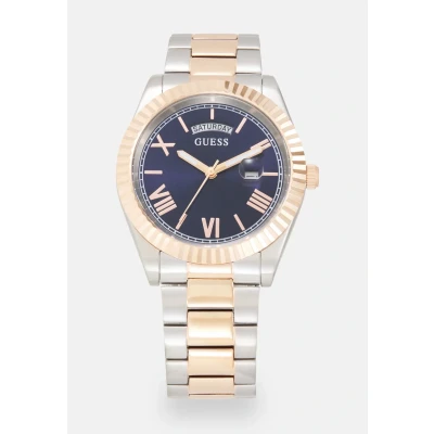 Kép: Guess Connoisseur Óra blue/silvercoloured/goldcoloured, Méret: One Size, Blue/silver coloured/gold coloured