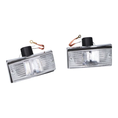 Kép: Jelzőkészlet komplett elülső fehér Vespa PX 125 200, T5, T5