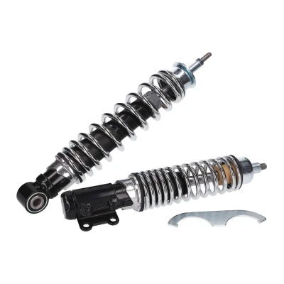 Kép: Carbone Sport fekete/króm első, hátsó lengéscsillapító (teleszkóp) szett Vespa ET4, LX, LXV 125 150cc