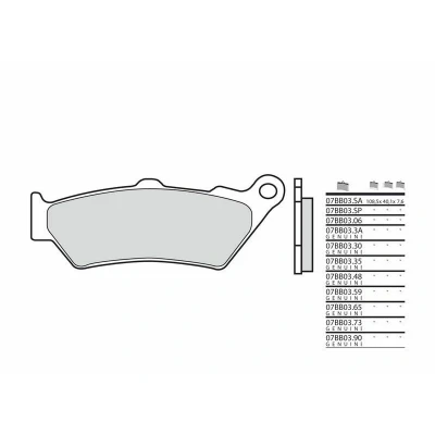 Kép: BREMBO Street Szinterelt Fém Fékbetétek 07BB03SA