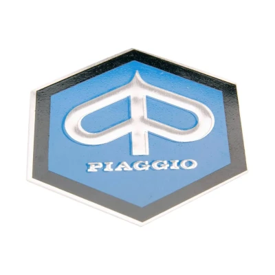 Kép: Piaggio 42mm es lapos ragasztandó embléma Ape, Vespa Gl, Rally