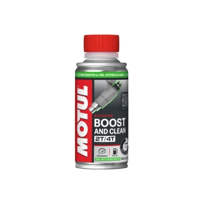 Kép: Oktánszám növelő / üzemanyag adalék Motul Boost &amp; Clean 2T 4T robogóhoz