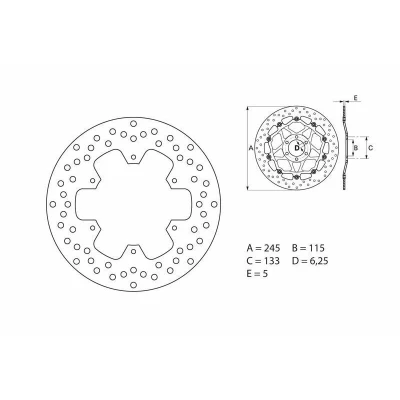 Kép: BREMBO Oro Fix Féknyereg 68B407C9