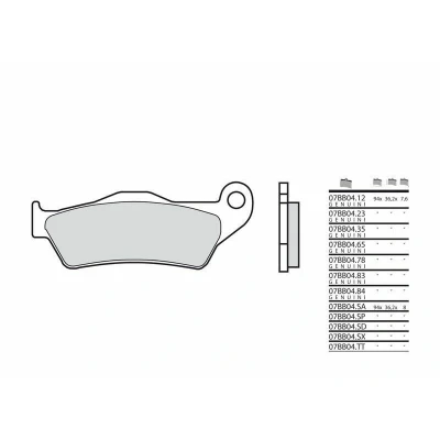 Kép: BREMBO szénszálas kerámia fékbetétek 07BB04CC