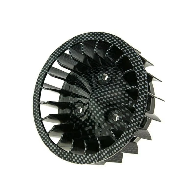 Kép: Ventilátor kerék karbon optika Minarelli fekvőhengeres, Keeway, CPI, 1E40QMB