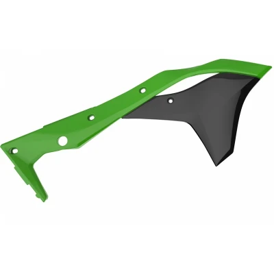 Kép: POLISPORT hűtőburkolatok OEM színben (2017) Zöld/Kawasaki KX250F
