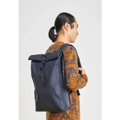Kép: Rains Rolltop Rucksack Unisex Hátizsák, Méret: One Size, Navy