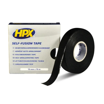 Kép: HPX Öntapadó Összeolvadó Szalag Fekete 19mm x 10m