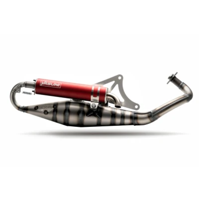 Kép: Kipufogó Yasuni Carrera 10 piros Piaggio NRG, Zip, Typhoon, Gilera Runner 50, Stalker Aprilia SR, SR
